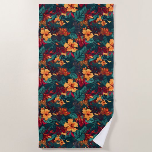 Hawaiian Print Strandlaken (Voorkant)