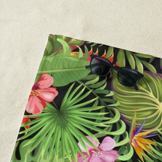 Hawaiian Print Strandlaken (In situ)