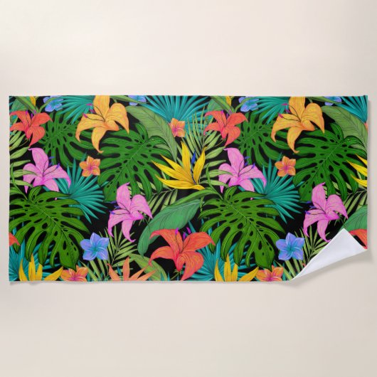Hawaiian Print Strandlaken (Voorkant)
