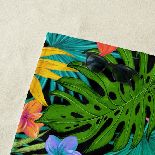 Hawaiian Print Strandlaken (In situ)