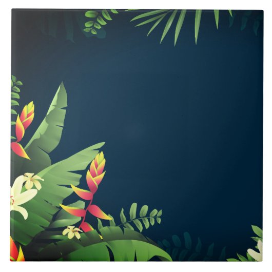 Hawaiian Print Tegeltje (Voorkant)