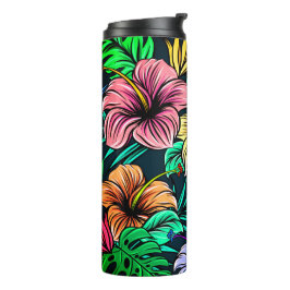 Hawaiian Print Thermosbeker