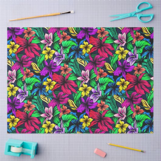 Hawaiian Print Tissuepapier (Craft)