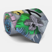 Hawaiian Print Tropische Stropdas voor elektricien (Opgerold)