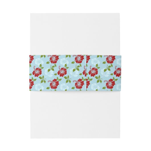 Hawaiian Print Uitnodigingen Wikkel (Achterkant Voorbeeld)
