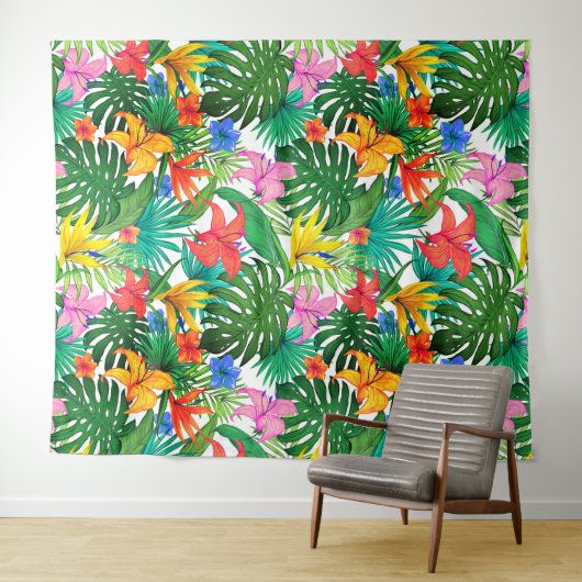 Hawaiian Print Wandkleed (In Situ (horizontaal))