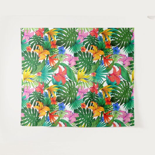 Hawaiian Print Wandkleed (Voorkant (horizontaal))