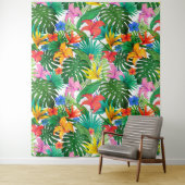 Hawaiian Print Wandkleed (In situ)