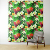 Hawaiian Print Wandkleed (In situ)