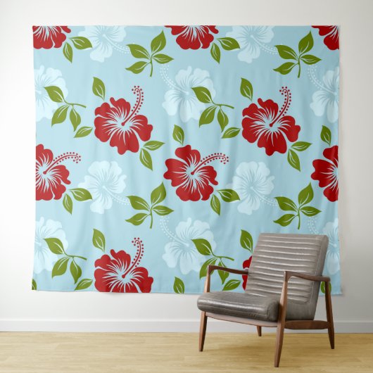 Hawaiian Print Wandkleed (In Situ (horizontaal))