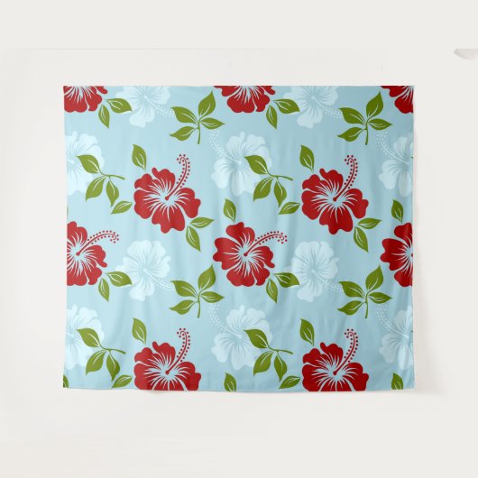 Hawaiian Print Wandkleed (Voorkant (horizontaal))