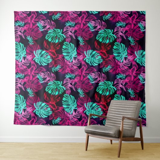 Hawaiian Print Wandkleed (In Situ (horizontaal))