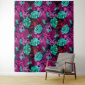 Hawaiian Print Wandkleed (In situ)