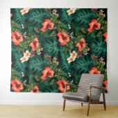 Hawaiian Print Wandkleed (In Situ (horizontaal))