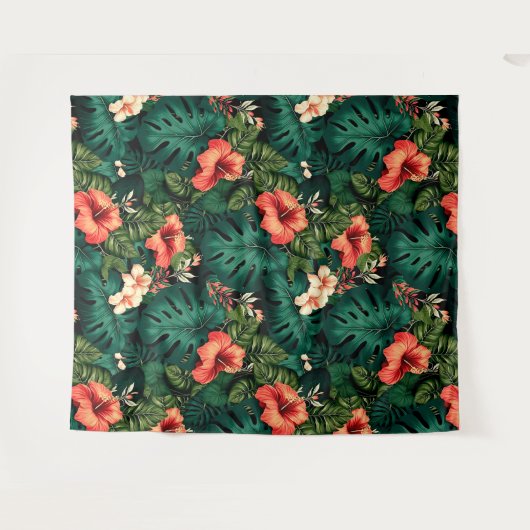 Hawaiian Print Wandkleed (Voorkant (horizontaal))