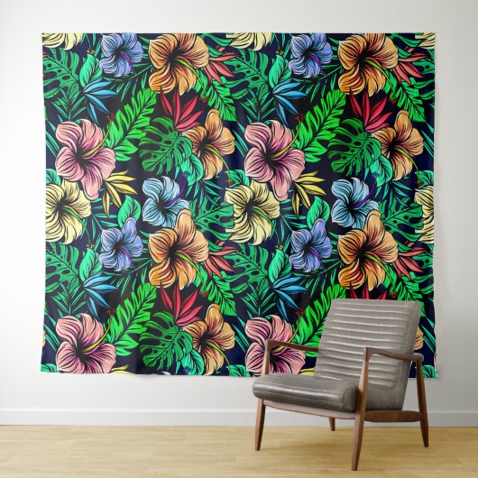 Hawaiian Print Wandkleed (In Situ (horizontaal))