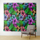 Hawaiian Print Wandkleed (In Situ (horizontaal))