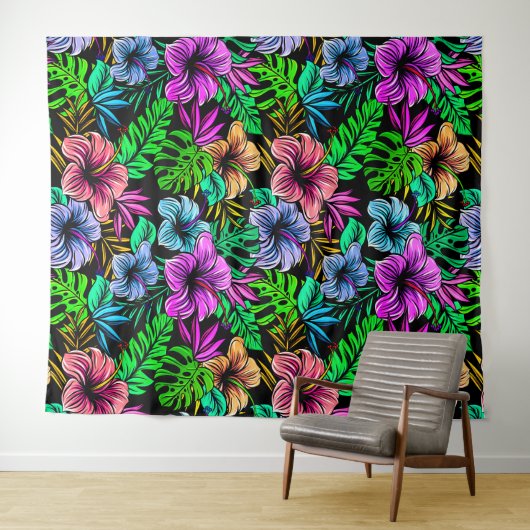 Hawaiian Print Wandkleed (In Situ (horizontaal))