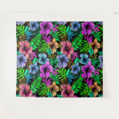 Hawaiian Print Wandkleed (Voorkant (horizontaal))