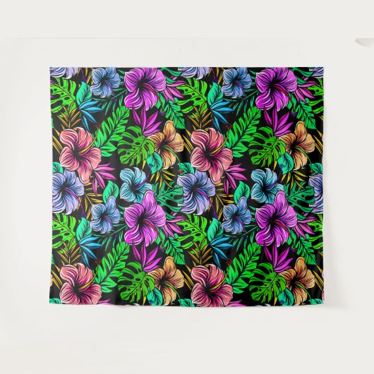 Hawaiian Print Wandkleed (Voorkant (horizontaal))