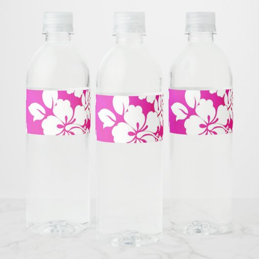 Hawaiian Print Waterfles Etiket (Flessen)