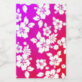 Hawaiian Print Wijn Etiket (Enkel label)