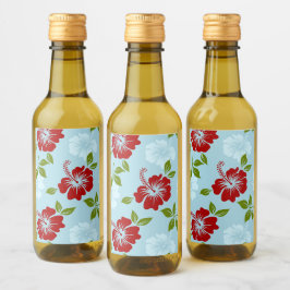 Hawaiian Print Wijn Etiket