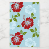 Hawaiian Print Wijn Etiket (Enkel label)