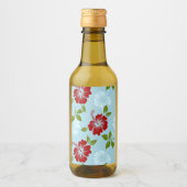 Hawaiian Print Wijn Etiket (Voorkant)