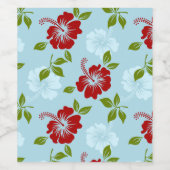 Hawaiian Print Wijn Etiket (Enkel label)