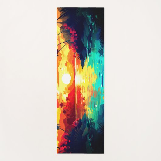 Hawaiian Print Yogamat (Voorkant)