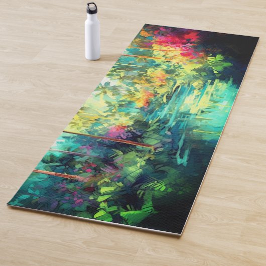 Hawaiian Print Yogamat (In situ)