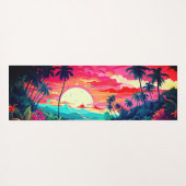 Hawaiian Print Yogamat (Achterkant (horizontaal))