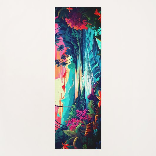Hawaiian Print Yogamat (Voorkant)