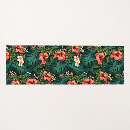 Hawaiian Print Yogamat (Voorkant (horizontaal))