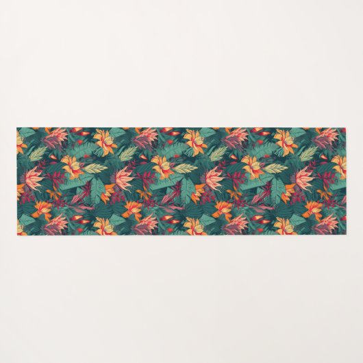 Hawaiian Print Yogamat (Achterkant (horizontaal))
