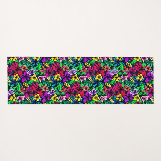 Hawaiian Print Yogamat (Achterkant (horizontaal))