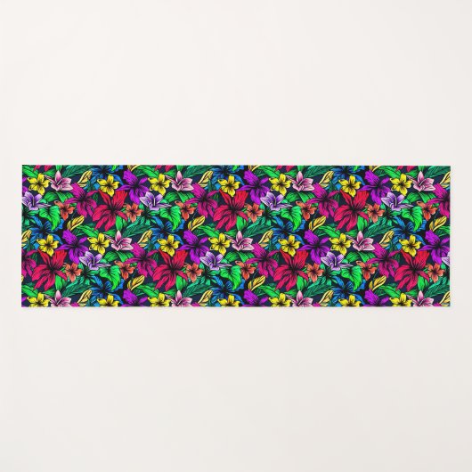Hawaiian Print Yogamat (Voorkant (horizontaal))