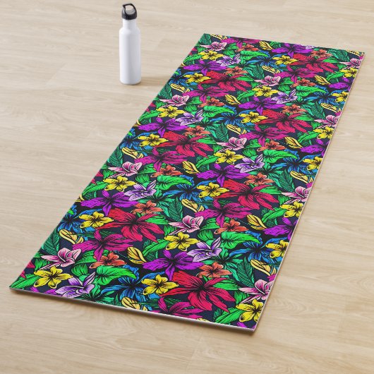 Hawaiian Print Yogamat (In situ)