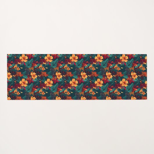 Hawaiian Print Yogamat (Achterkant (horizontaal))