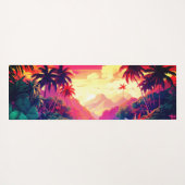 Hawaiian Print Yogamat (Achterkant (horizontaal))