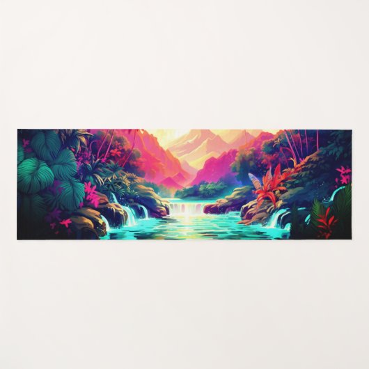 Hawaiian Print Yogamat (Voorkant (horizontaal))