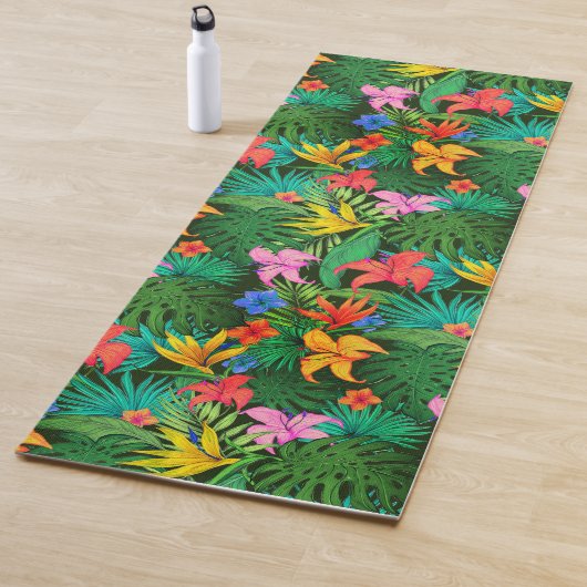 Hawaiian Print Yogamat (In situ)