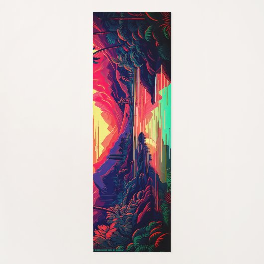 Hawaiian Print Yogamat (Voorkant)