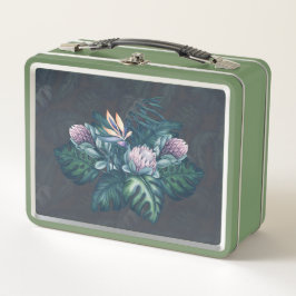 Hawaiian Protea en Monstera Retro Lunch Box