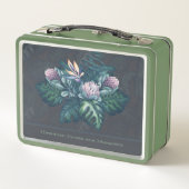 Hawaiian Protea en Monstera Retro Lunch Box (Achterkant)