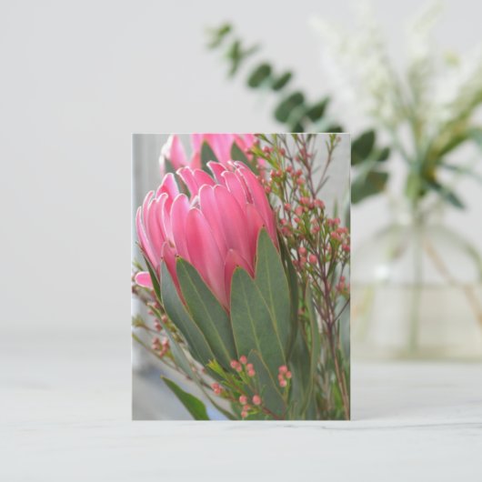 Hawaiian Protea Flowers Briefkaart (Staand voorkant)