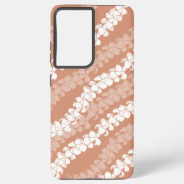 Hawaiian Puakenikeni lei op stoffig koper Samsung Galaxy Hoesje