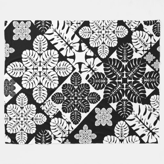 hawaiian quilt print fleece deken (Voorkant (Horizontaal))