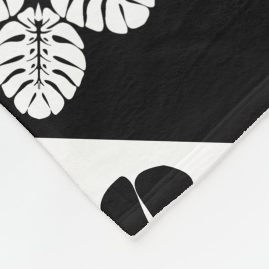 hawaiian quilt print fleece deken (Hoek)